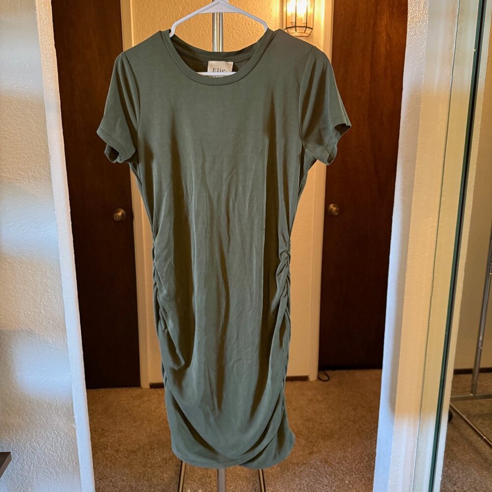 Elie olive cinched dress